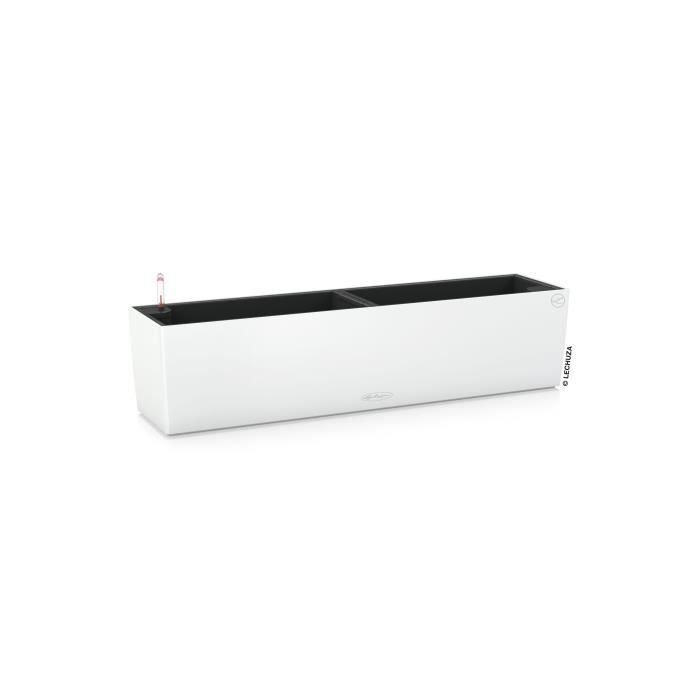 Lechuza LEC4008789156808 Jardinera Balconera Color 80 Kit Completo Blanco 12 Litros