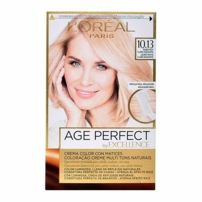 L'Oréal Paris Excellence Age Perfect Tinte Capilar #10,13 Rubio Muy Claro Radiante Anti-Edad Cubre Canas 1 ud