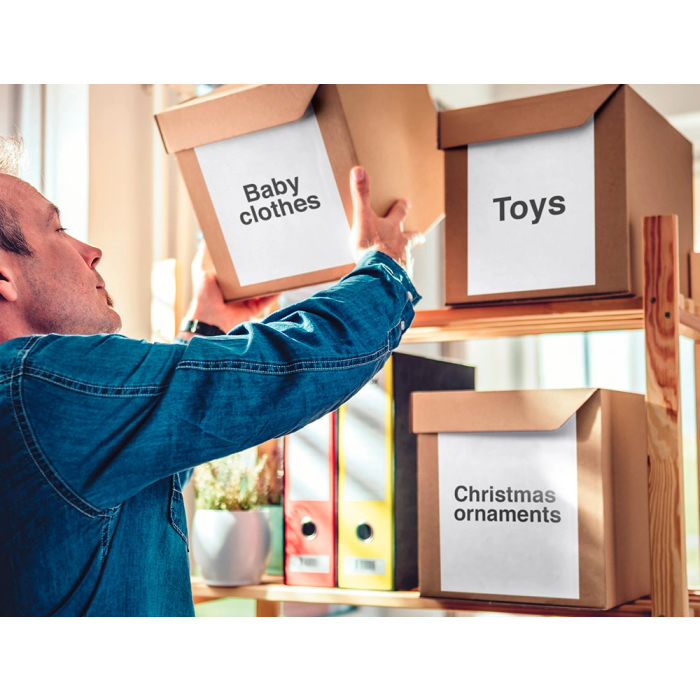 Apli Etiquetas Adhesivas Canto Recto 210x297 mm Inkjet-Láser Pack 100 Hojas Blanco 4