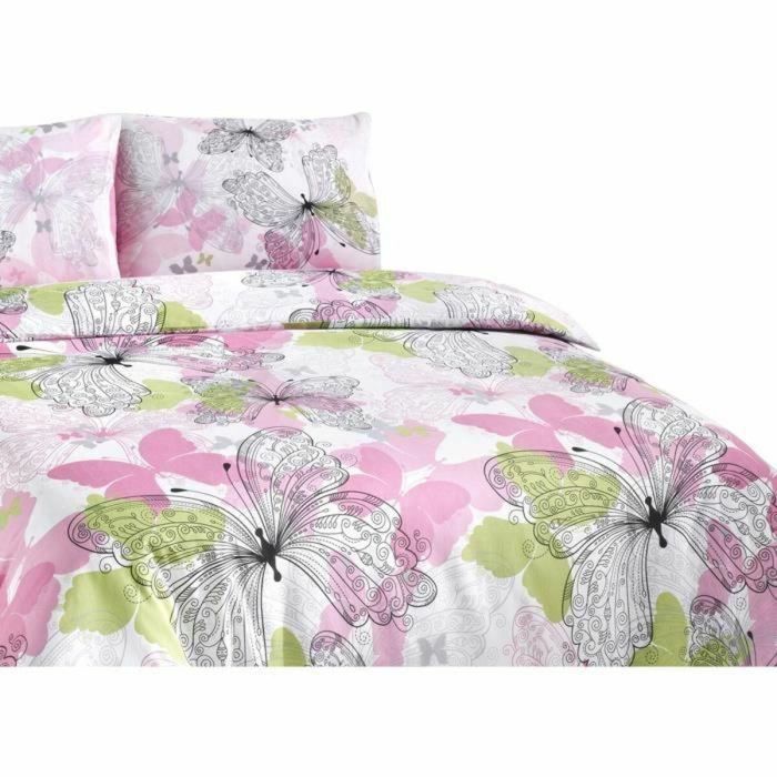 Juego de funda nórdica Rosa Cama de 200 3 Piezas 0 Juego de funda nórdica Rosa Cama de 200 3 Piezas 0