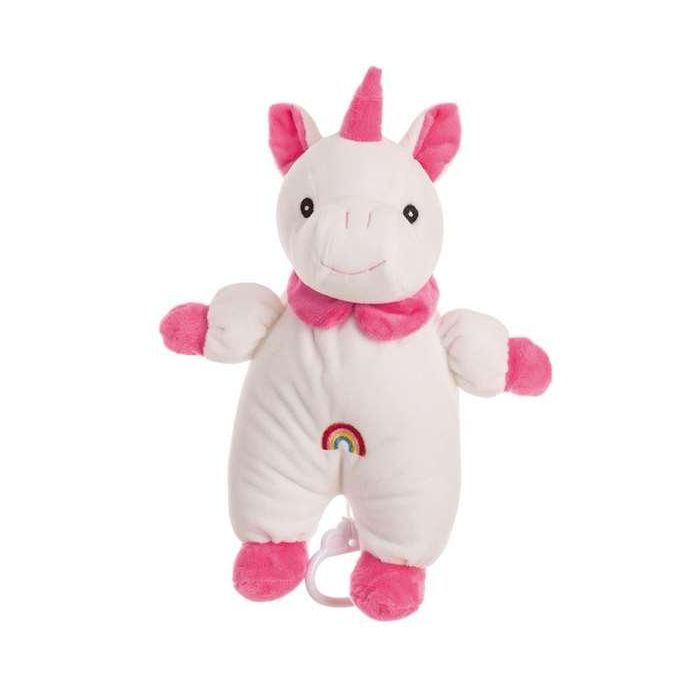 Creaciones Llopis Peluche Unicornio Musical Rosi 28 cm, Suave Juguete para Bebé +0 Meses en Rosa, Material Acrílico y Poliéster Creaciones Llopis Peluche Unicornio Musical Rosi 28 cm, Suave Juguete para Bebé +0 Meses en Rosa, Material Acrílico y Poliéster