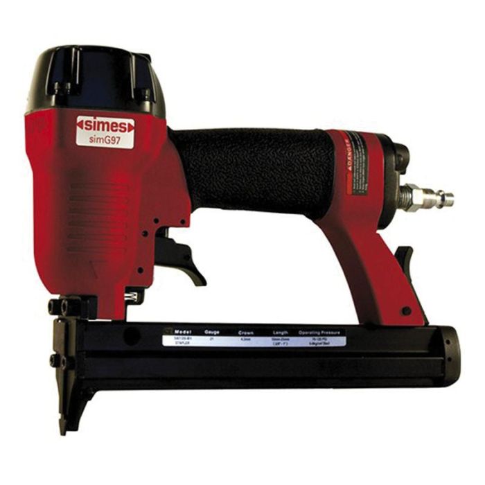 SIMES SIMG97 Grapadora Neumática para Grapas 97 o N7 (6-25mm) - Rango de Presión 4 a 7 ATM