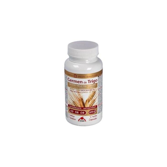 INTERSA Germen de Trigo (Biovitamin E) 50 Perlas - Fuente Natural de Vitamina E y Ácidos Grasos O-6, O-9