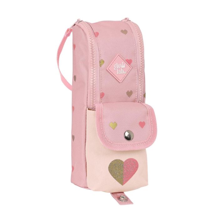 Estuche Escolar Glow Lab Hearts Rosa (6 x 21 x 6 cm) 0 Estuche Escolar Glow Lab Hearts Rosa (6 x 21 x 6 cm) 0