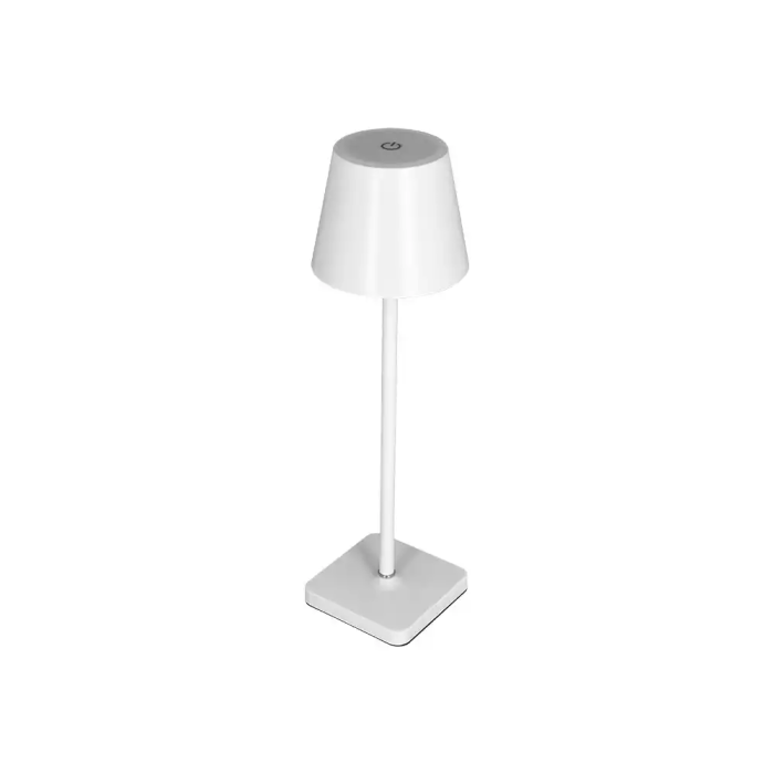 Q-connect Lampara de Escritorio Nova LED 2W 200 lm Metálica Táctil Recargable USB-C Color Blanco 2