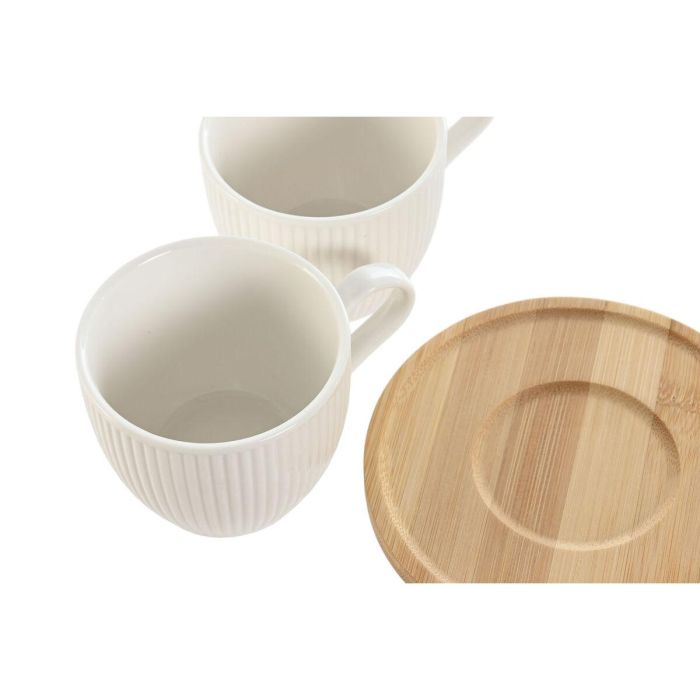 Cafe Basicos DKD Home Decor Blanco Natural 8 x 7 x 11 cm Set de 6 2