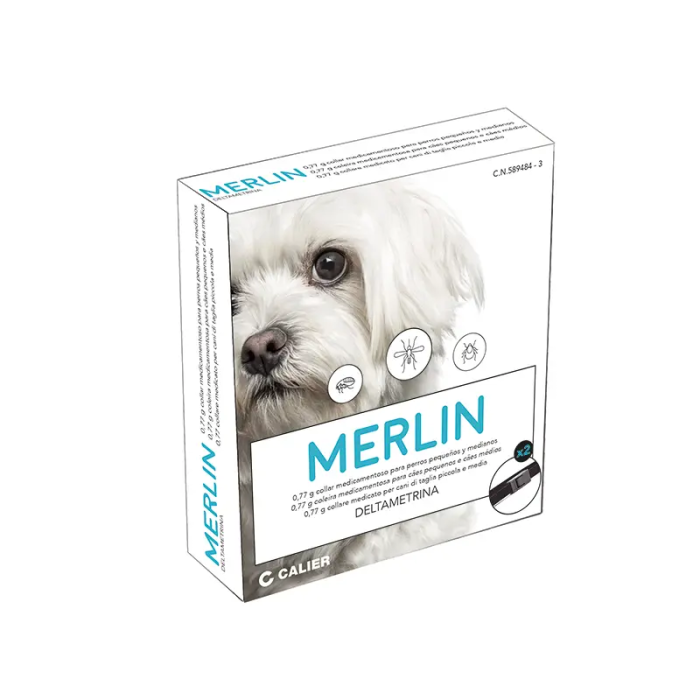 Calier Merlin 0,77 gr Collar Perro Peq Y Med 48 cm 1 Ud