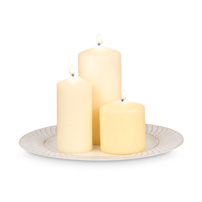 Portavelas Rombos Blanco Envejecido 33Cm Giftdecor (24 Unidades) 2 Portavelas Rombos Blanco Envejecido 33Cm Giftdecor (24 Unidades) 2