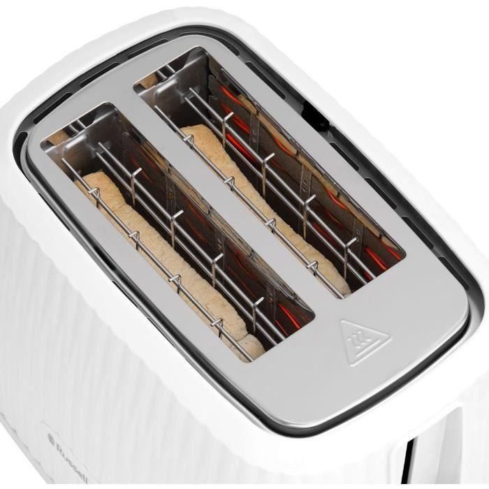 Tostadora - RUSSELL HOBBS - EDEN - 800 W - 2 ranuras - Blanca 4 Tostadora - RUSSELL HOBBS - EDEN - 800 W - 2 ranuras - Blanca 4