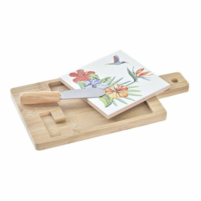 Tabla Aperitivo Tropical DKD Home Decor Multicolor Natural 11.8 x 1.5 x 21.5 cm Set de 3 3 Tabla Aperitivo Tropical DKD Home Decor Multicolor Natural 11.8 x 1.5 x 21.5 cm Set de 3 3