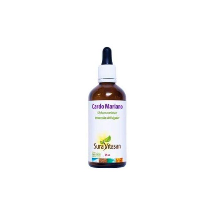 SURA VITASAN Cardo Mariano líquido 95ml, extracto semillas Silybum marianum para función hepática normal