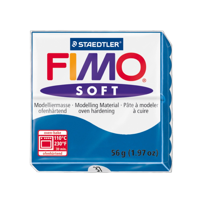 Staedtler Pasta de modelar Fimo Soft 57 gr Color Azul 1