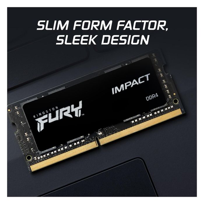 Kingston Memoria RAM FURY Impact 32GB DDR4 3200MHz CL20 SODIMM para Portátil