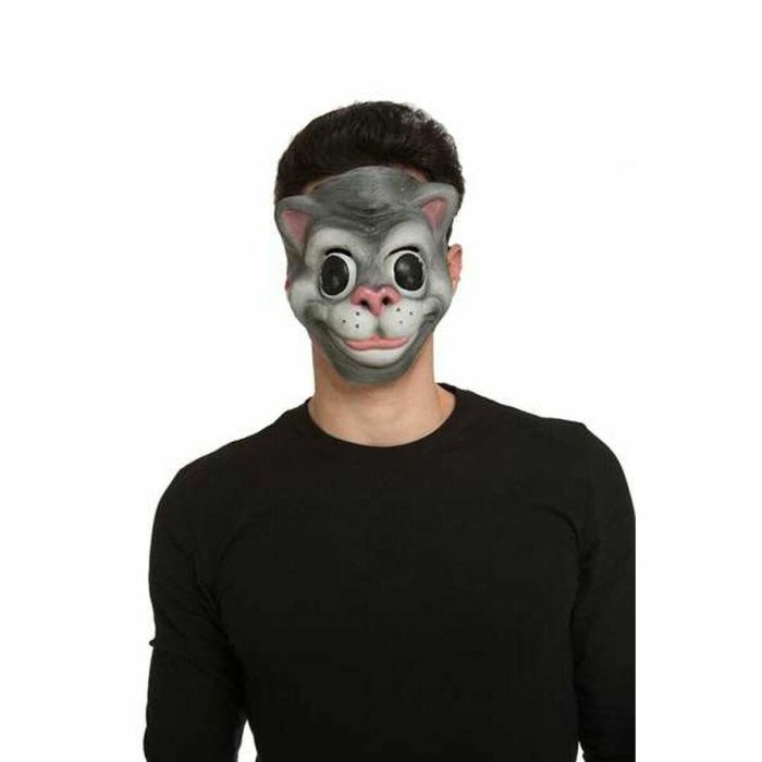 Máscara de gato látex talla única Máscara de gato látex talla única