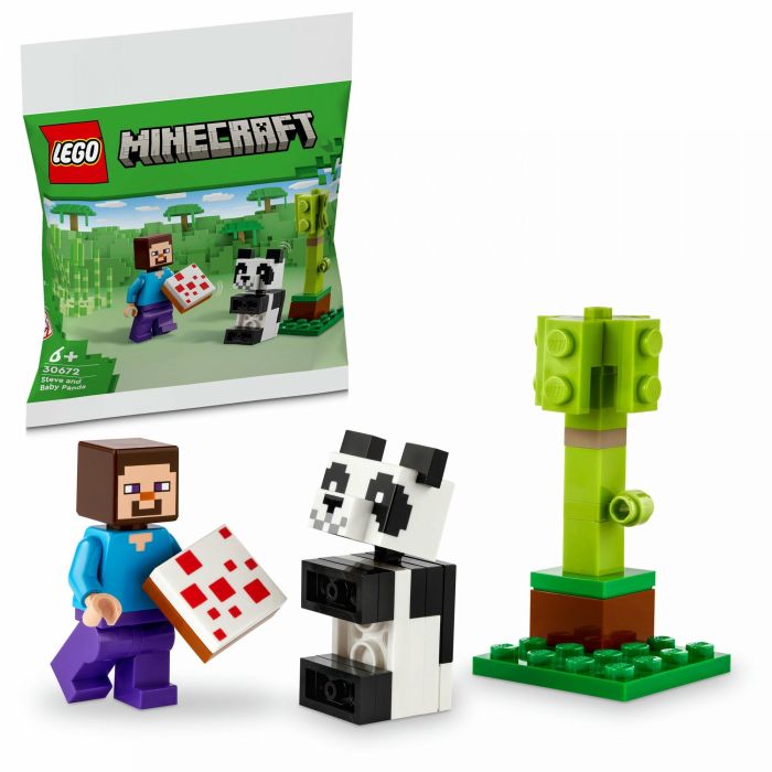 LEGO 30672 Minecraft Steve mit Baby-Panda (Polybag) 6 LEGO 30672 Minecraft Steve mit Baby-Panda (Polybag) 6