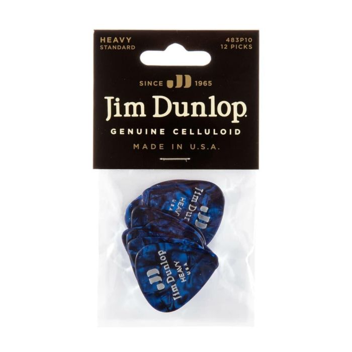 Dunlop Pack 72 Púas Classic Azul Perlado Heavy 3