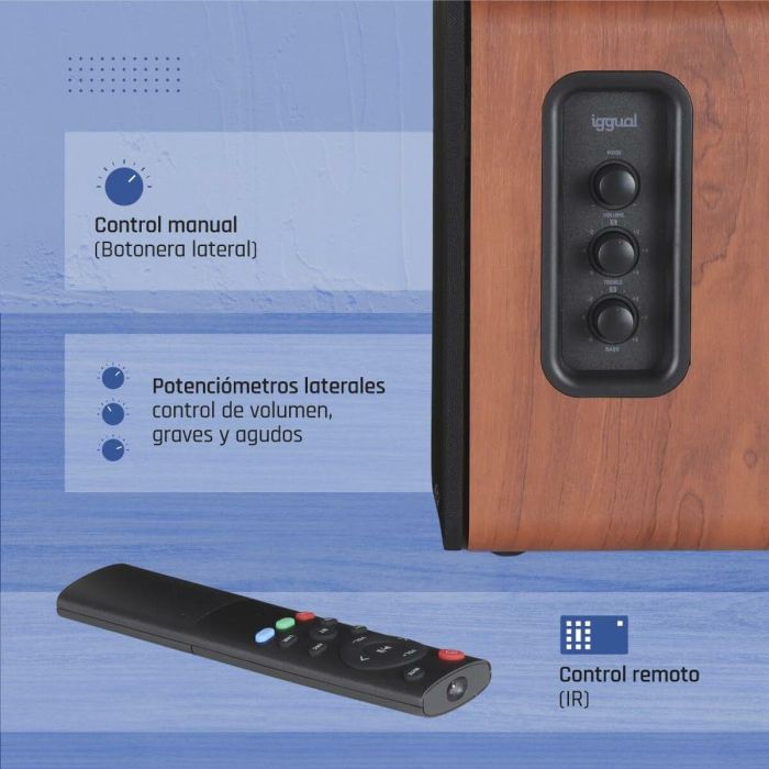 Altavoces PC iggual IGG319963 50 W 8 Altavoces PC iggual IGG319963 50 W 8