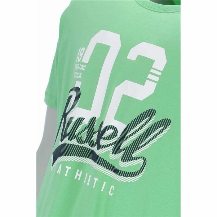 Camiseta de Manga Corta Hombre Russell Athletic Amt A30101 Verde Verde Claro 1 Camiseta de Manga Corta Hombre Russell Athletic Amt A30101 Verde Verde Claro 1