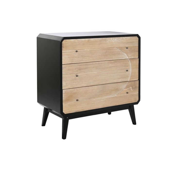 Cajonera DKD Home Decor Negro Madera Moderno (80 x 40 x 79,5 cm)