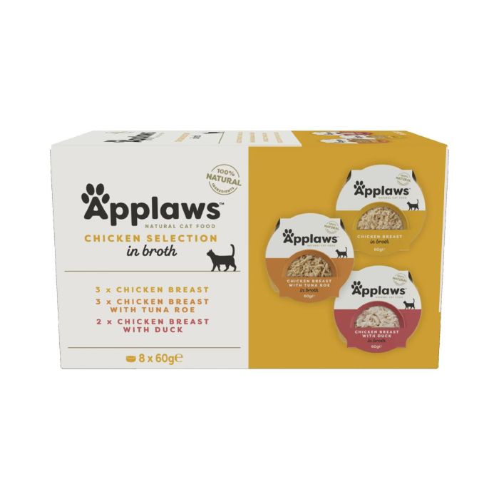 Applaws Cat Tarrina Multipack Seleccion Pollo 8x60