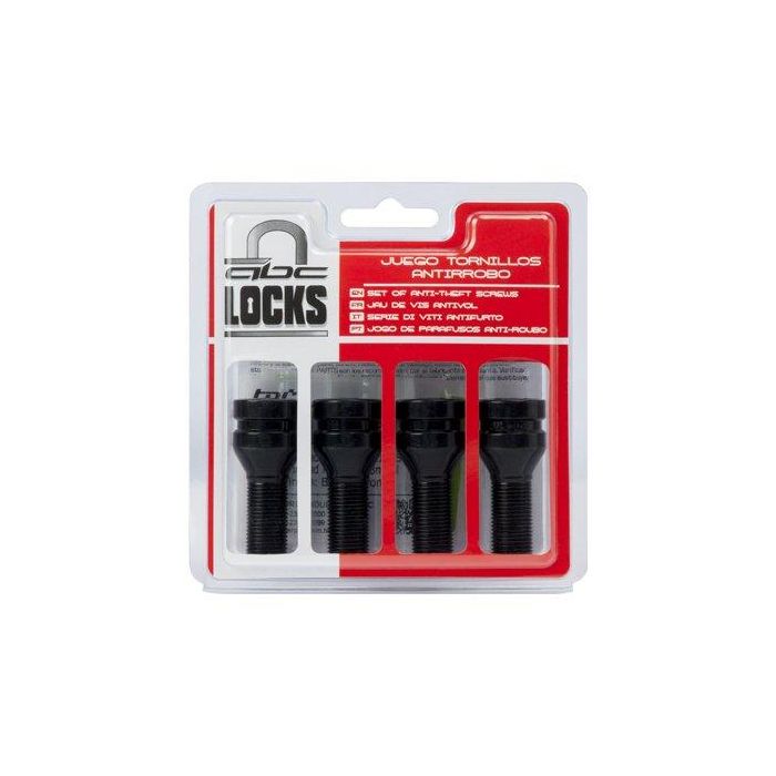 Mini TOR9951 Antirrobo 14x125 L28 17-19 4 Tornillos Black Chrome para Mini X5, X6, Serie 7 1