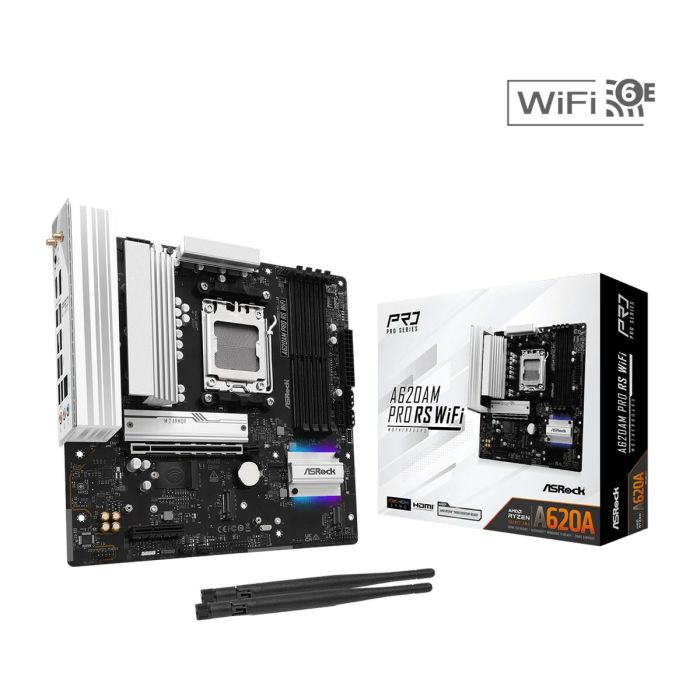 Placa Base ASRock A620AM PRO RS WiFi AMD AM5 AMD A620 0 Placa Base ASRock A620AM PRO RS WiFi AMD AM5 AMD A620 0