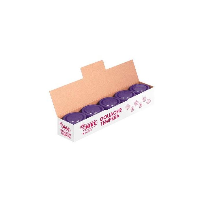 Jovi Tempera violeta 35 ml opaca de secado rápido, pintura al agua para papel, cartulina, madera, tela, arcilla