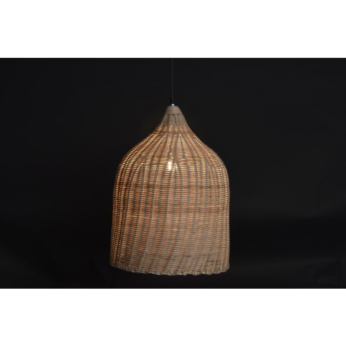 DKD Home Decor Lámpara de Techo Balines de Ratán Natural - Colgante Decorativa - Casquillo E27, Potencia Máx. 50W, Dimensiones 40x51x40 cm 1 DKD Home Decor Lámpara de Techo Balines de Ratán Natural - Colgante Decorativa - Casquillo E27, Potencia Máx. 50W, Dimensiones 40x51x40 cm 1
