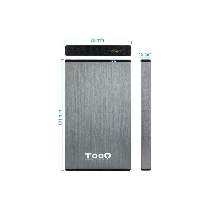 CAJA HDD TOOQ TQE-2527G 2.5'' SATA USB3.0/3.1 9,5MM GEN1 GRIS 2 CAJA HDD TOOQ TQE-2527G 2.5'' SATA USB3.0/3.1 9,5MM GEN1 GRIS 2