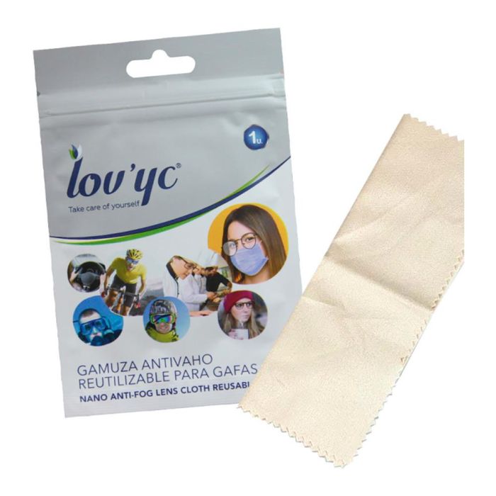Lov'Yc Gamuza antivaho reutilizable 200 usos para gafas de sol, graduadas, esquí y cámaras