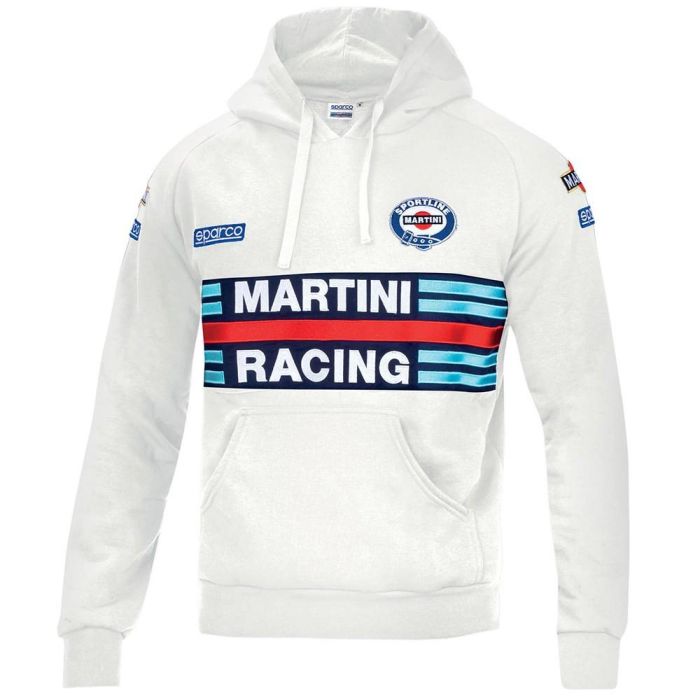 Sparco S01279MRBI2M Sudadera con cremallera Martini-R Talla M Blanco Algodón 0 Sparco S01279MRBI2M Sudadera con cremallera Martini-R Talla M Blanco Algodón 0