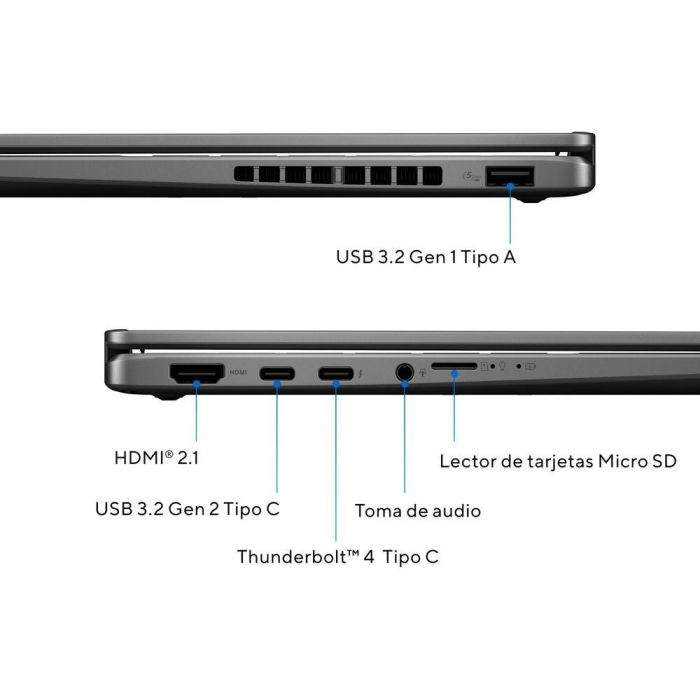 Asus TP3407SA-QL064W Portátil Convertible VivoBook OLED 14 Flip Intel Core Ultra 7, 32GB RAM, 1TB SSD, 14" Táctil OLED, Windows 11 3