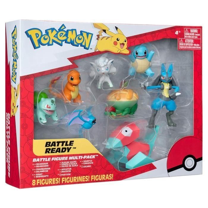 Pack 8 Figuras Pokémon - BANDAI - JW3063 - Multicolor - Pokémon Battle 5 Pack 8 Figuras Pokémon - BANDAI - JW3063 - Multicolor - Pokémon Battle 5
