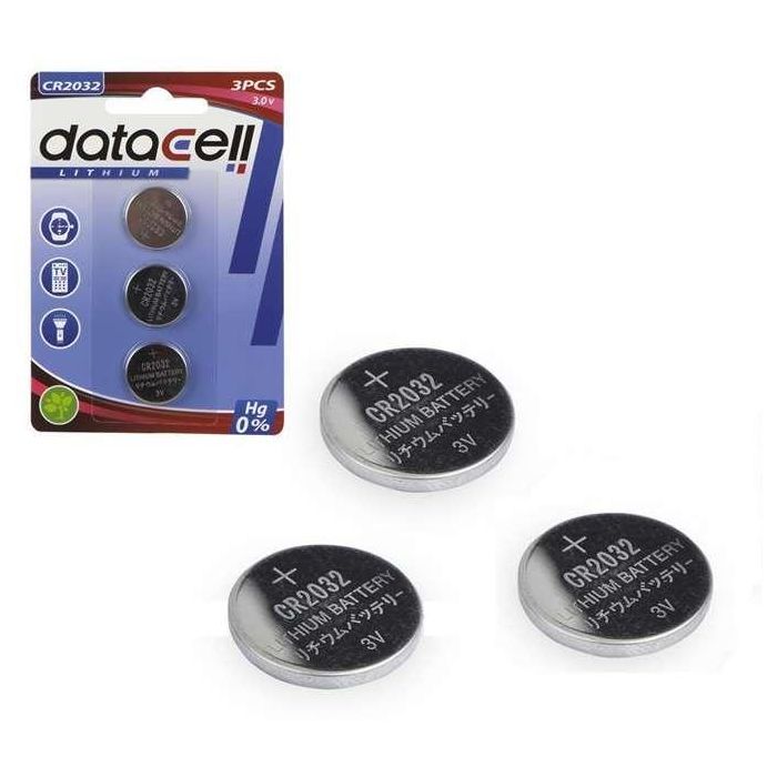 Pila boton cr2032 datacell (blister 3 pilas) 1 Pila boton cr2032 datacell (blister 3 pilas) 1