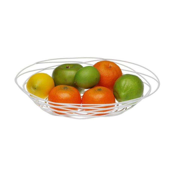 Frutero Versa Blanco Metal Acero 23 X 7 X 31 CM 1 Frutero Versa Blanco Metal Acero 23 X 7 X 31 CM 1
