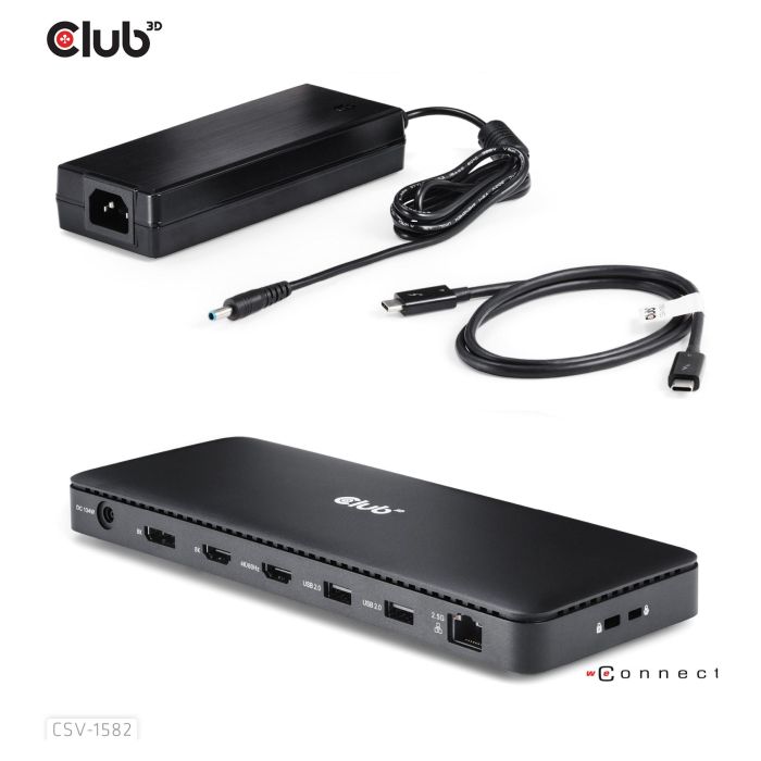 Club 3D Dockingstation Thunderbolt 4 12-in-1 para 3 Pantallas ST/BU 6