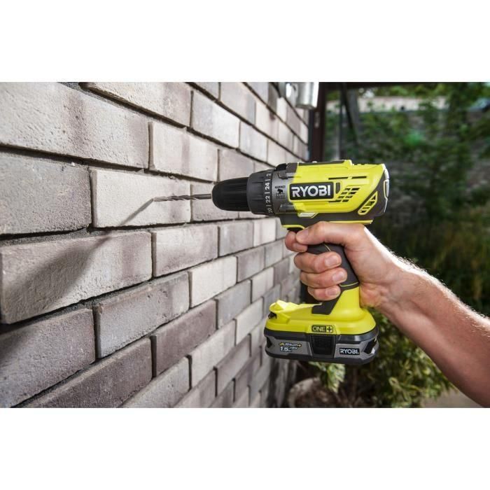 Taladro atornillador de impacto inalámbrico - RYOBI - 18 V - Con bolsa, accesorios, batería y cargador 4 Taladro atornillador de impacto inalámbrico - RYOBI - 18 V - Con bolsa, accesorios, batería y cargador 4