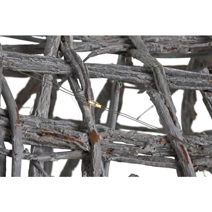 DKD Home Decor Reno Navidad Alpina Mimbre y Led Blanco 19 x 90 x 53 cm 3