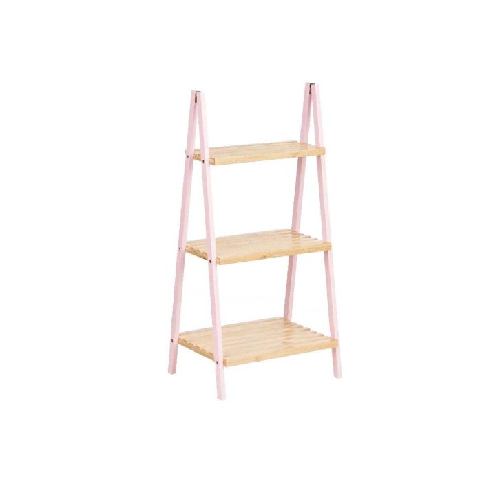 Estantería Escalera 3 Estantes Bambú Rosa Berilo 40x81x30 cm 1 Estantería Escalera 3 Estantes Bambú Rosa Berilo 40x81x30 cm 1
