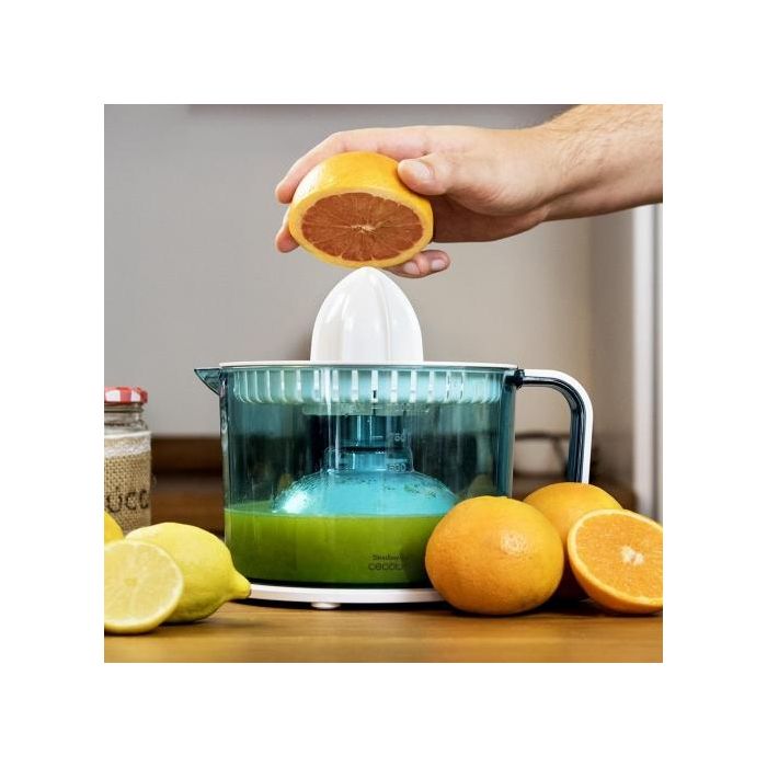 Cecotec Exprimidor Eléctrico ZitrusEasy Basic 40W Transparente, Turquesa, Blanco 3