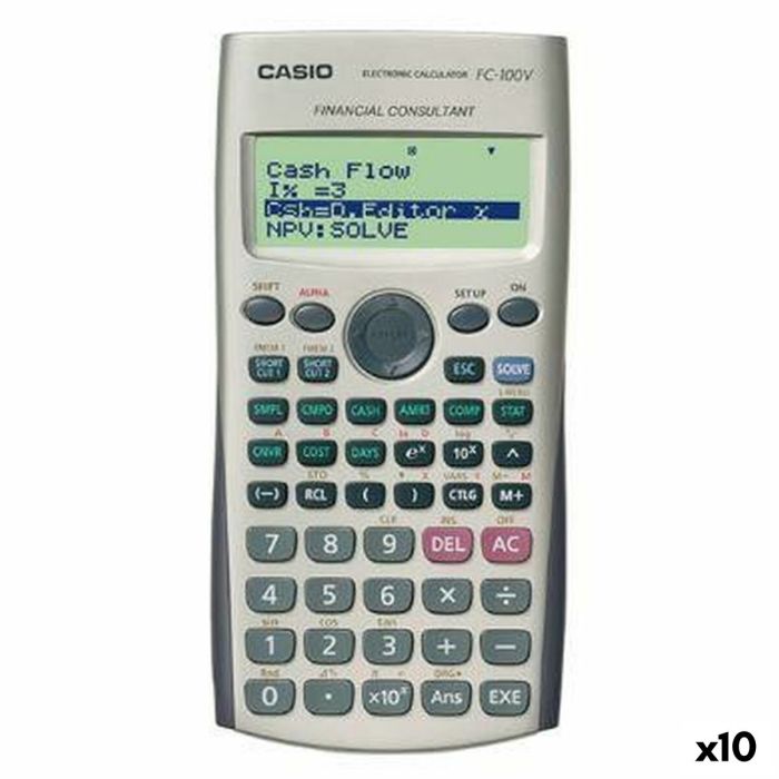Calculadora Científica Casio FC-100V Gris (10 Unidades) 0 Calculadora Científica Casio FC-100V Gris (10 Unidades) 0