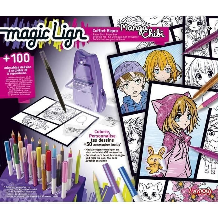 Lansay LAN3181860205303 Magic Lign Caja Repro Manga Chibi 100 ilustraciones - A partir de 7 años 1 Lansay LAN3181860205303 Magic Lign Caja Repro Manga Chibi 100 ilustraciones - A partir de 7 años 1