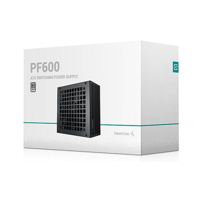 Deepcool Fuente de Alimentación PF600W ATX 600W No Modular 80 PLUS Certificada Negra