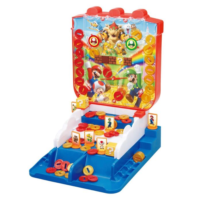 Epoch Juego Super Mario Lucky Coin 7461 Juego de Mesa para Lanzar Monedas con 2 Modalidades de Juego +4 Años 1