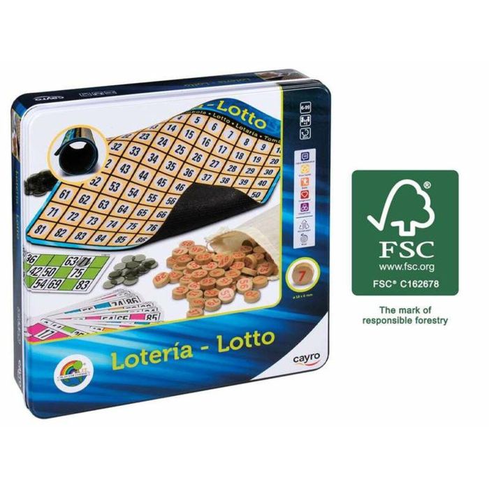 Lotería metal box (100 % madera fsc) 5