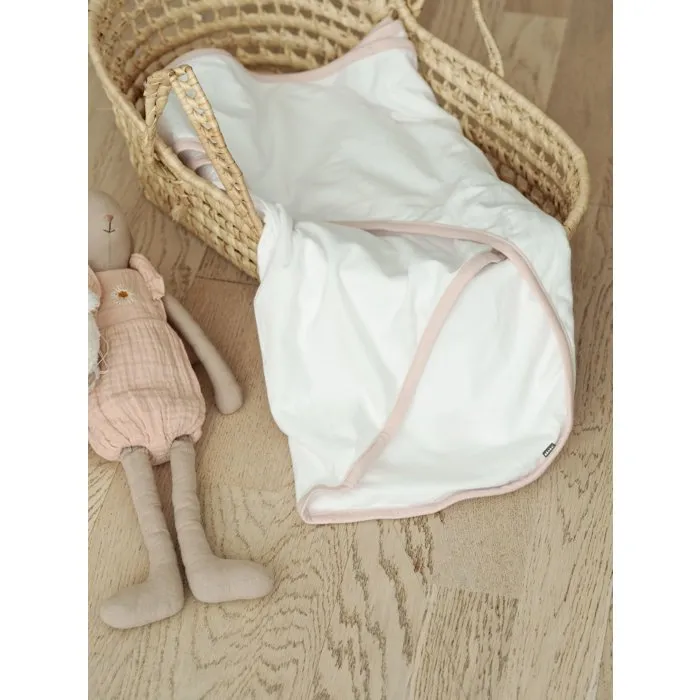 Beaba Manta envolvente para bebé Castillo Rojo, blanca con sesgo beige, 0-3 meses 2