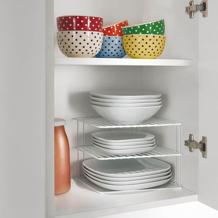 Metaltex Rinconera Silos 3 alturas 25 x 25 x 19 cm para platos 2