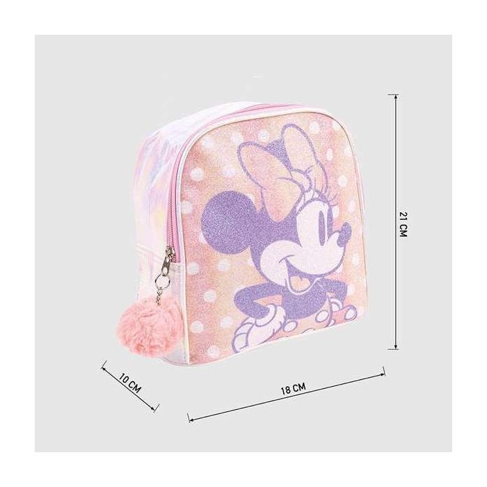 Mochila Casual Minnie Mouse Rosa (18 x 21 x 10 cm) 5