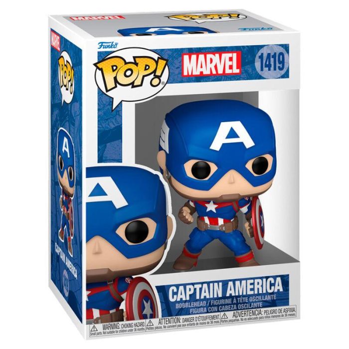 Funko 82497 Pop! Marvel Capitán América Figura Coleccionable Super Soldado 9,3 cm