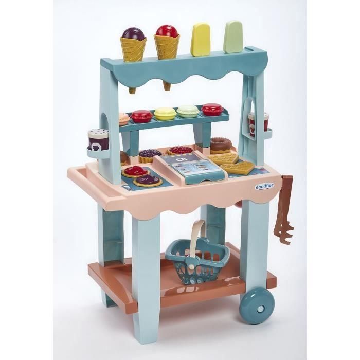 Ecoiffier Delicia del Comerciante Juguete Puesto de Helados y Pasteles 26 Piezas Colores Delicados +18 Meses 0 Ecoiffier Delicia del Comerciante Juguete Puesto de Helados y Pasteles 26 Piezas Colores Delicados +18 Meses 0